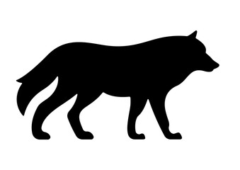 Majestic Wolf Silhouette for Wilderness Decor and Tribal Art Projects