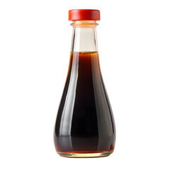Soy Sauce Bottle Isolated on White Background Cutout