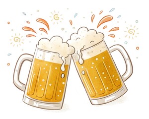 glass of beer with foam