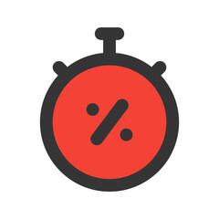 limited time outline fill icon