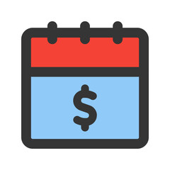 payment day outline fill icon