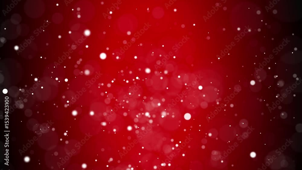 Wall mural soft beautiful abstract 4k backgrounds.moving gloss particles on azure background loop. winter theme