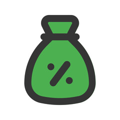 tax outline fill icon