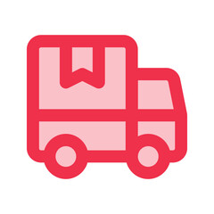 delivery truck outline fill icon