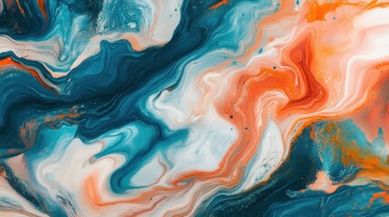 Obraz premium Abstract paint swirls