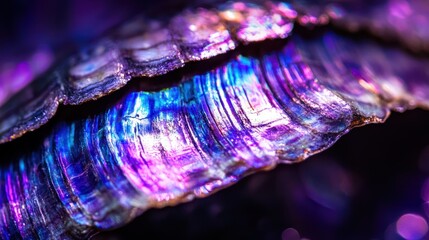 Close-up layered mineral