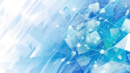 Blue Transparent 3D Block Technology Background &ndash; a captivating and futuristic visual. The transparent blue blocks form a modern digital landscape with depth and innovation.