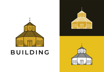 This is a historic building logo. These logos are museums, monument, villages and the like.