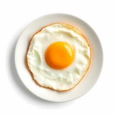 fried egg on a plate