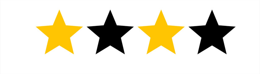 Star icon. Gold shape stars isolated on white background. Symbol success. Silhouette logo for design prints. Five pointed outline. Pattern element excellent. Starry collection.