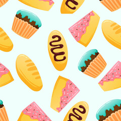 Dessert Seamless Pattern