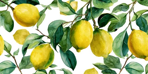 Whimsical Watercolor Seamless Border Clip Art Design