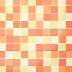 背景素材_タイル_四角_オレンジ