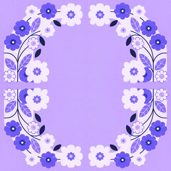 abstract floral background with flowers