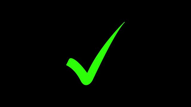 right check mark icon transparent background. isolated  tick mark or confirm icon animation. check mark sign, verify complete sign, approved, select tick, success , approved, yes icon signs, 