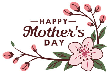 a beautiful happy mother's day card, banner, background.