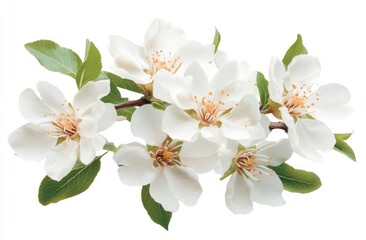 Obraz premium Delicate white blossoms on branches