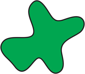 Green Abstract Shape