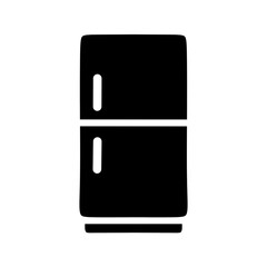Black Refrigerator Icon