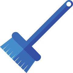  cleaning broom vector art illustration