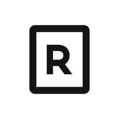 Registered Icon Symbol Vector