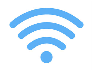 WIFI symbol icon vector illustration isolated on white background.modern Vector