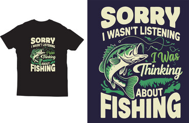 Fishing Lover Typography T-Shirt Design
