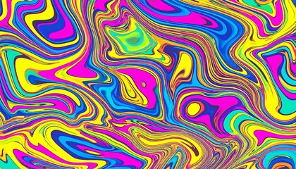 Psychedelic Liquid Swirl Pattern.