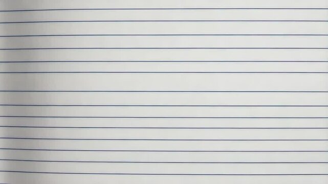 Close-up of white paper with blue horizontal lines and red vertical lines on the left, perfect for writing notes.