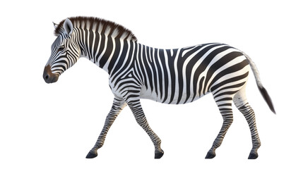 Fototapeta premium realistic zebra walking pose, realistic zebra walking pose, realistic zebra walking pose, realistic zebra walking pose on white background