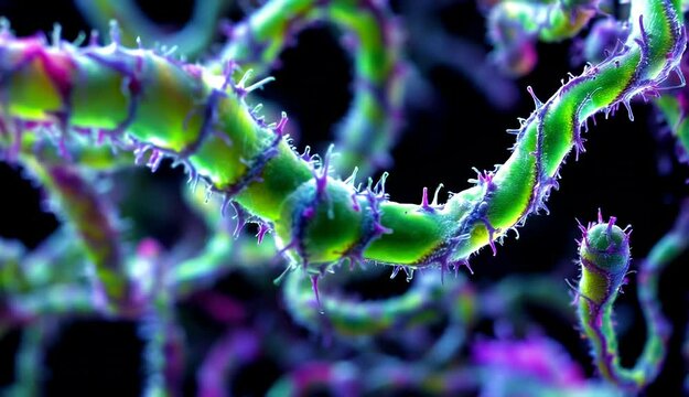 Microscopic View of a Bacteria