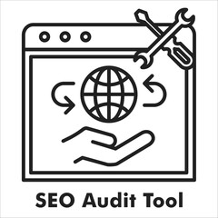Seo Audit Tool Outline Icon