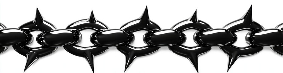 Black spiked chain (1)