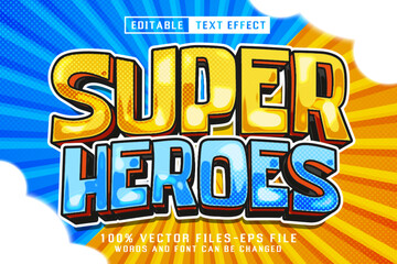 Super Heroes 3d Text - Editable Text Effect