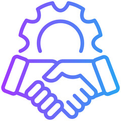 Alliance  icon for strategic planning, website, application, printing, document, poster design, etc