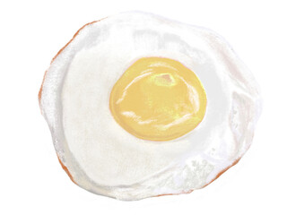 目玉焼き（固焼き）