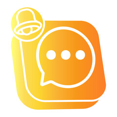 notification Gradient icon