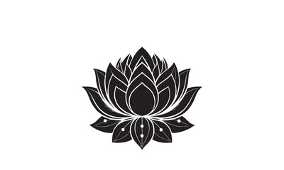 Fototapeta premium Lotus Flower Silhouette