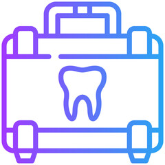 Dental kit icon for dental, website, application, printing, document, poster design, etc