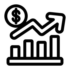 Financial Growth Chart Icon