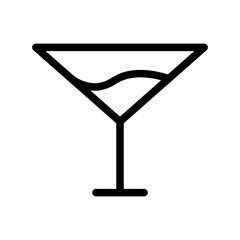 cocktail line icon