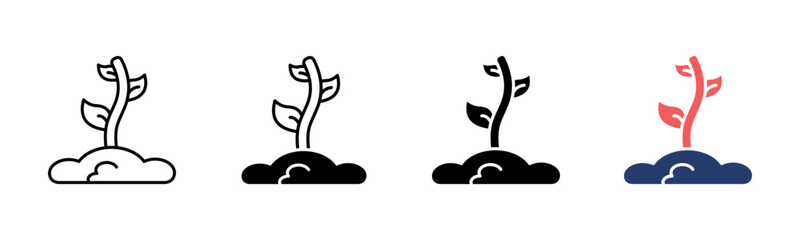 Sprout icon sheet multiple style collection