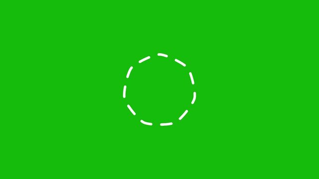 Circle marker with drawing effect Business growth up arrow circel and graph chart animation4k