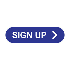 sign up button with arrow icon vector