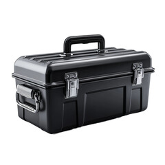 A black toolbox on a bright surface, a common accessory for professionals and DIY enthusiasts alike.