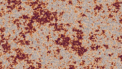 Grunge-style digital texture with burnt orange, deep maroon, and light gray tones. Organic cracked surface effect. Perfect for backgrounds, overlays, or adding vintage decay in design projects.