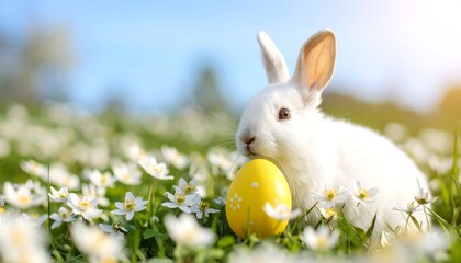 Easter Bunny Spring Meadow.