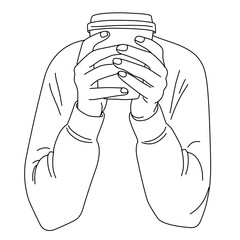 hand holding a cup of coffee