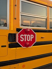 school bus stop sign