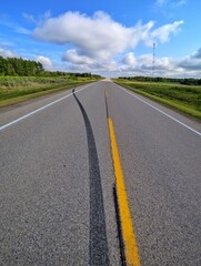 road to the sky. Wrong way tread